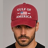 cheap Men&#039;s Baseball Cap-Men&#039;s Baseball Cap Sun Hat Trucker Hat Black Wine Cotton Adjustable Fashion Daily Wear Festival Graphic Pattern Casual / Daily