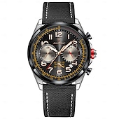 abordables Relojes de Cuarzo-Reloj de cuarzo multifunción para hombre, nuevo, resistente al agua, con luz nocturna y cronómetro, a la moda y para tiempo libre, 862