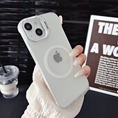お買い得  iPhone用ケース-iPhone 16 Pro Max/15 Pro Max用マグネット式スマホケース - 半透明の背面カバー、MagSafe対応、ワイヤレス充電、耐衝撃PC、磁気吸着