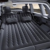 baratos Capas para bancos de automóveis-colchão de ar para carro colchão de ar inflável para carro com bomba assento traseiro engrossado cama de viagem colchonete portátil para dormir