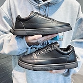 economico Sneakers Casual-sneakers casual bianche da uomo con chiusura a lacci e suola comoda – scarpe eleganti per tutti i giorni per camminare e per il tempo libero