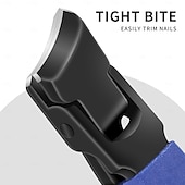 economico Cura Personale &amp; Salute-Set di tagliaunghie con punte oblique e appuntite, tagliaunghie rotante a ganascia larga con design anti-schizzi, lima per unghie a doppia faccia, tagliaunghie per unghie dei piedi resistenti per