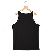 cheap Tank Tops-Men&#039;s Tank Top Vest Top Sleeveless Shirt Muscle Shirt Sleeveless Crew Neck Summer Coconut Tree Sports Fashion Comfortable Print Casual Beach Black White Green Top Tee for Men