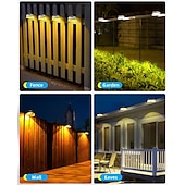 economico Illuminazione vialetto-Luci solari per recinzione, luci da parete per esterni, 9 LED super luminose, impermeabili, wireless, di sicurezza per giardino, muro, cortile, terrazza