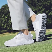 cheap Men&#039;s Golf Shoes-Men&#039;s White Golf Shoes with Multi-Traction Sole - Lightweight, Breathable Design for Outdoor Sports