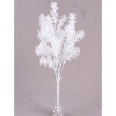 billige Kunstige planter og blomster-5 stk. simulering av tåkeblomst og rimgress, kunstige røde blomster til bryllupsdekor, bryllupsdekorasjonsmateriale, furu til hjemme- og arrangementdekorasjon