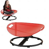 baratos Atividade ao Ar Livre-Brinquedos sensoriais para autismo, cadeira giratória para autismo com design de alça dupla, treinamento de coordenação corporal, sentar e girar, base de metal, cadeira giratória mais segura para