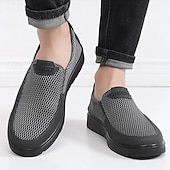 ieftine Pantofi casual slip-on-Adidași respirabili din plasă pentru bărbați - adidași ușori și confortabili pentru un stil de viață activ și aventuri de zi cu zi