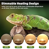 voordelige led-spotlight-e27 50w uva uvb reptielenlampen schildpad warmtelamp voor reptielen en amfibieën warmte reptielenlamp voor schildpad baardagaam hagedis 4 stuks
