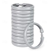 cheap Shower Curtains-Clear Premium Plastic Shower Rings Provide Effortless Gliding on Standard Shower Rods Set of 12, Easy Snap Closure, BPA-Free Plastic
