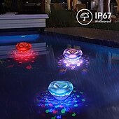 cheap Underwater Lights-2 Pcs Underwater Lights Floating Bathtub Lights with Colorful Fish Pattern Pool Lights for Glowing Bath Toys Aquarium Holiday Party Decoration