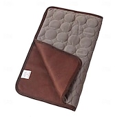 billige Kjølematte-kjølematte for hunder - øyeblikkelig kjølende kjæledyrseng for hunder &amp;katter giftfri &amp;Maskinvaskbar sklisikker kjølig matte med bunn for innendørs bruk &amp;reisebruk