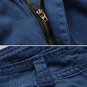 economico All&amp;#39;aperto-Per uomo Pantaloncini cargo Shorts Pantaloncini Estivi Multi-tasche Tasca con Patta Semplice Comodità Indossabile Lunghezza al ginocchio All&#039;aperto Sport Quotidiano Moda Casual Nero Rosso