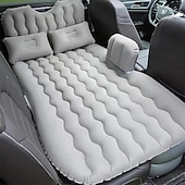 baratos Capas para bancos de automóveis-colchão de ar inflável para carro, assento traseiro, cama, colchão de ar inflável para carro com bomba, assento traseiro engrossado, cama de viagem para acampamento em viagem