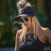 זול אביזרי בגדי טניס-מגן ספורט טניס מגן שמש בגדי ריקוד נשים אחיד קלאסי אופנתי מתכווננת מתיחה מחממים פיזור ל טניס כדור בסיס פיקלבול קיץ לבן ורוד בורדו