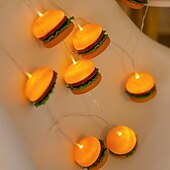 זול מופעל באמצעות בטריות-2 מטר חוטי תאורה 10 נוריות EL 1 pc לבן חם אורות חג בתוך הבית מפלגה חג סוללות מופעל