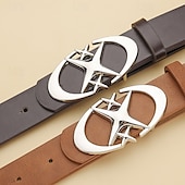 abordables Ceintures pour homme-Homme Ceinture Ceinture Taille Noir Blanche Alliage Durable Ajustable Uni Extérieur Quotidien