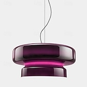voordelige Eilandlichten-LED hanglamp 36cm glazen kroonluchter enkele kop plafondlamp voor loft bar woonkamer eetkamer warm wit 110-240v