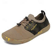 cheap Men&#039;s Sneakers-Men&#039;s Brown and Black Casual Athletic Shoes with Splash Detail – Lightweight Sport-Inspired Sneakers for Urban Wear and Outdoor Hikes