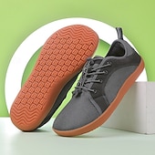 economico Sneakers da uomo-Sneakers da uomo in maglia grigia con suola arancione: scarpe casual traspiranti e leggere per spostamenti quotidiani, passeggiate e attività all&#039;aperto