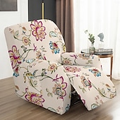 cheap Sofa Cover-Recliner Sofa Chaise Lounge Cover Geometric Printed Reclining Sofa Slipcovers