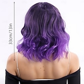 Synteettiset peruukit Laineita Vesiaalto Epäsymmetrinen leikkaus Otsatukka Koneella valmistettu Peruukki 14 tuumaa A1 Synteettiset hiukset Naisten Anime Klassinen Mukava Violetti halpa Synteettiset trendikkäät peruukit-Synteettiset peruukit Laineita Vesiaalto Epäsymmetrinen leikkaus Otsatukka Koneella valmistettu Peruukki 14 tuumaa A1 Synteettiset hiukset Naisten Anime Klassinen Mukava Violetti