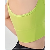 economico Camicia Donna-Per donna Reggiseno da tennis Senza Maniche Rete Traspirante Resistente agli urti Tennis Golf Corsa Il giro Tinta unita Nero Bianco Rosa Abbigliamento da tennis