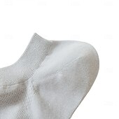 お買い得  男性用エリートアクセサリー-男性 1ペア ソックス フットカバー＆ライナーソックス ブラック ホワイト カラー 平織り 学校 フォーマル アウトドア 薄手生地 夏 春 秋 日常 カジュアル