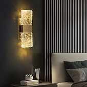 お買い得  室内ウォールライト-屋内用LEDウォールスコンセ、クリスタルウォールランプ、ウォールスコンセ、寝室、ショップ、カフェ、ガラスウォールライト、110-240V