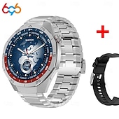baratos Smartwatch-Relógio inteligente S6Pro 1,62&quot; Bluetooth, rastreador de fitness para homens com bússola, contador de passos, lembrete de chamadas e mensagens, monitor de sono, assistente de voz, à prova d&#039;água IPX, compatível com Android e iOS