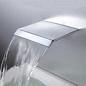 billige Baderomskraner-Vaskekran for baderom - Foss Krom / galvanisert / Malte overflater Veggmontering VægmonteretBath Taps