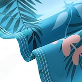 voordelige Heren Elite Shorts-Voor heren Korte broek Strandshorts Trekkoord Grafisch Blad dier Ademend Sneldrogend Knielengte Buiten Vakantie Huis Vakantie Etnische stijl Meerblauw Leger groen Rekbaar
