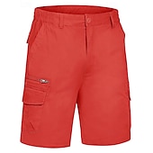 economico Classico-Per uomo Pantaloncini cargo Shorts Pantaloncini Estivi Elastico in vita Multi-tasche Tasca con Patta Semplice Comodità Indossabile Lunghezza al ginocchio All&#039;aperto Sport Quotidiano Moda Casual Nero