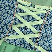 abordables Dirndl-Cerveza Oktoberfest Oktoberfest Vestidos Mucama bávaro prados Mujer Carnaval Fiesta Festival de Cerveza Paño de estilo tradicional Vestido Delantal Sin blusa