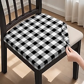 abordables Funda para silla de comedor-Funda para silla de comedor, funda para taburete, funda de poliéster con estampado geométrico