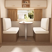 economico Copridivano-Copricuscini per dinette per camper in seta di latte elasticizzata e impermeabile, dal design spesso, resistente e antiscivolo, facili da pulire, adatti a tutte le stagioni, per sedili di camper.