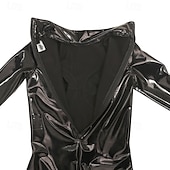 billiga Glansig-glansig svart catsuit bodysuit latex helkropps latex look med dragkedja bak &amp;U-grendragkedja gjutna kupor fetischkostym vuxenklubbkläder för prideparad pridemånaden halloween karneval