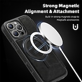 cheap iPhone Cases-Phone Case For Apple AirTag iPhone 16 Pro Max Plus iPhone 15 14 Pro Max Plus iPhone 13 12 Pro Max Magnetic Adsorption Flip Cover Support Wireless Charging Card Slot Shockproof TPU PC PU Leather
