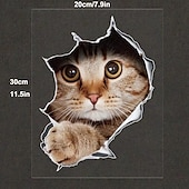 Недорогие Стикеры на стену-6 шт. 3D наклейки на стену кошки самоклеящиеся наклейки на стену/съемные виниловые художественные фрески для гостиной спальни туалета дома настенное украшение своими руками