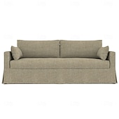preiswerte Sofabezug-Sofabezug passend für Hyltarp-Sofa, einfarbig, gesteppte Polyester-Schonbezüge