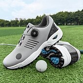 economico Scarpe da Golf da Uomo-scarpe da golf da uomo bianche e blu con tomaia in mesh traspirante: comfort e stabilità di alta qualità per gli appassionati di golf