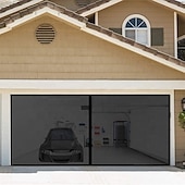 preiswerte Bildschirm für Fenster und Tür-Magnetische Garagentür Fliegennetz mit Magnetverschluss Fiberglas Garagentüren für Autos herunterziehbar für Patio Veranda Fenster um Insekten fernzuhalten