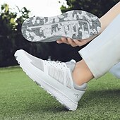 cheap Men&#039;s Golf Shoes-Men&#039;s Black and Gray Golf Shoes with Non-Slip Sole - Comfortable and Durable Footwear for Professional Golfers