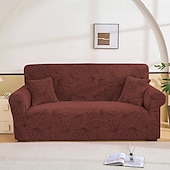 baratos Cobertura de Sofa-Capa elástica para sofá em tecido jacquard, capa elástica para sofá secional em formato de L, capa de canto para sala de estar, 1/2/3/4 lugares