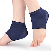 economico Cura Personale &amp; Salute-3 paia di calzini idratanti in gel per talloni da donna e da uomo, calzini protettivi in silicone per la notte per talloni secchi e screpolati, calzini da notte invisibili per la cura dei talloni
