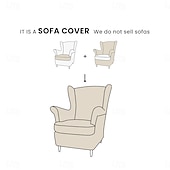 abordables Funda de sofá-Funda de sofá impermeable para sillón, color liso, acolchada, de poliéster.