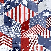 お買い得  フラッグプリント-アメリカ独立記念日 男性用 イーグル 愛国 米国旗 裏地付きショートパンツ 2 in 1 スイムショーツ スイムトランク ミディアムウエスト 祝日 サイドポケット コンプレッションライナー付き 伸縮性のあるドローストリングウエスト デザイナー 衣類