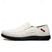 Χαμηλού Κόστους Slip-On Καθημερινά Παπούτσια-Ανδρικά πορτοκαλί μοκασίνια από τεχνητό δέρμα, άνετα, casual παπούτσια, ιδανικά για καθημερινή χρήση και χαλαρές εξόδους.