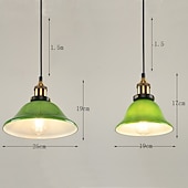 economico Design di Tamburo e Cono-Lampadario vintage, luci decorative da magazzino, lampada a sospensione in stile antico, lampada a sospensione a cupola industriale, attacco E27, luci sospese per negozi di abbigliamento e uffici,