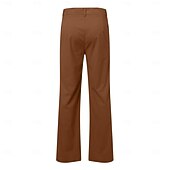 abordables Bas-Rétro Vintage Années 1970 Groovy Pantalons à pattes d'éléphant Pantalon évasé Hippie Disco Taille Normale Velours Côtelé Déguisement Homme Halloween Carnaval Festival de Musique Décontracté Quotidien